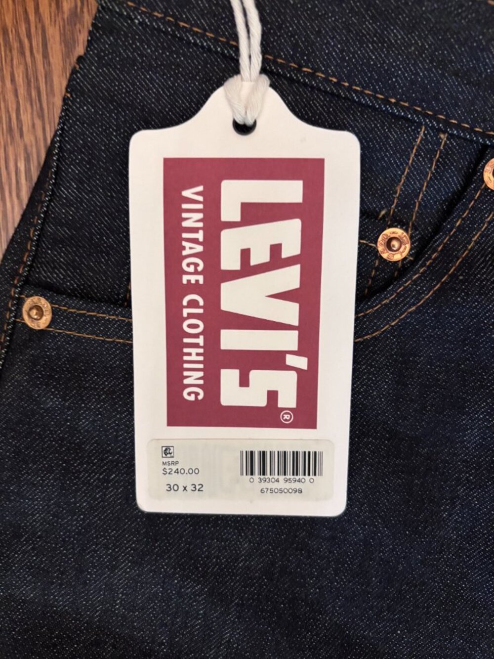 New Mens Levi's 505 1967 Selvedge Denim Jeans - 30W x 32L - Picture 4 of 4